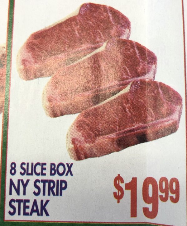 NY strip steak - Sunshine Supermarkets - Food Market - 8 slice NY strip steak