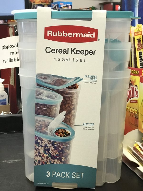  - Sunshine Supermarkets - Food Market - Rubbermaid cereal keeper set of 3