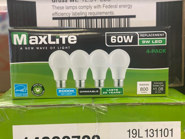  - Sunshine Supermarkets - Food Market - Max lite led bulbs 4 pk