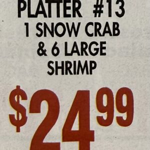 Seafood platter #13