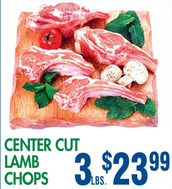  - Sunshine Supermarkets - Food Market - Center Cut lamb Chops 3Lbs.