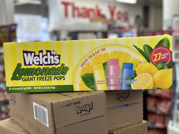  - Sunshine Supermarkets - Food Market - 27 cnt freeze pop Welch’s lemonade