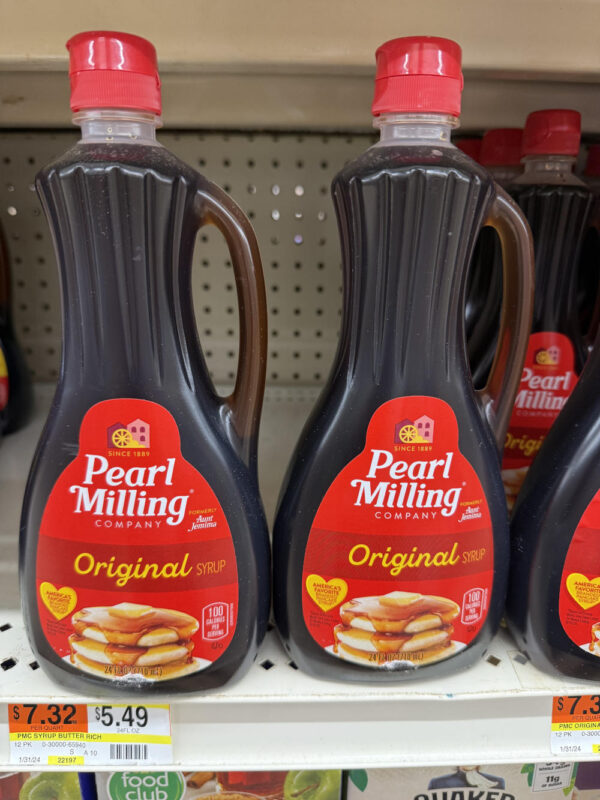 24 ounce pearl Mills syrup 24 fluid ounces (2)