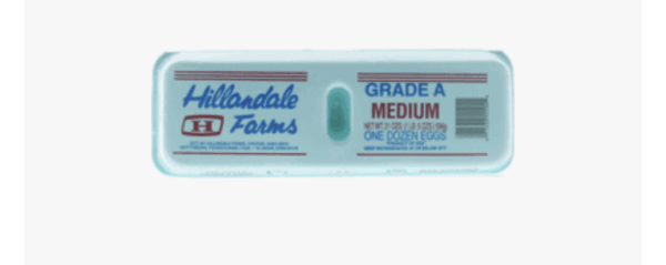Hillandale medium eggs, two cartons