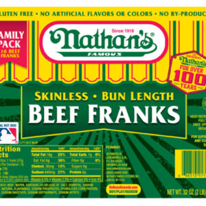 Nathan’s Beef Hotdog 2lb