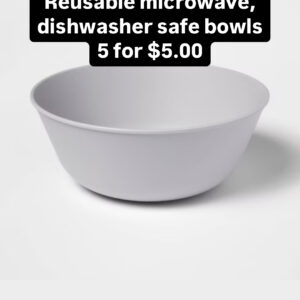 Reusable Microwave, Dishwasher Safe Bowl (5)