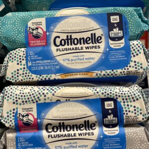Cottonelle flushable wipes 84 cnt