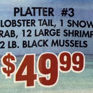 Seafood platter #3