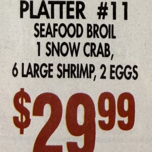 Seafood platter #11