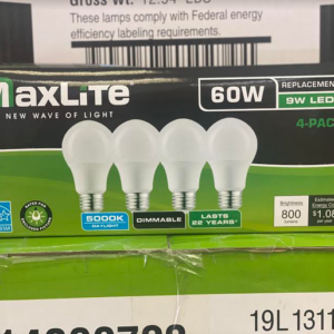 Max lite led bulbs 4 pk