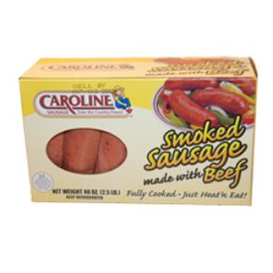 Caroline Beef Sausage 2.5lb