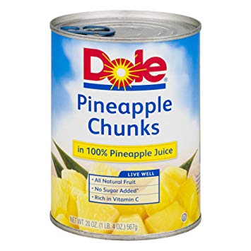dole pineapple chunks