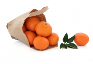 orange in bag