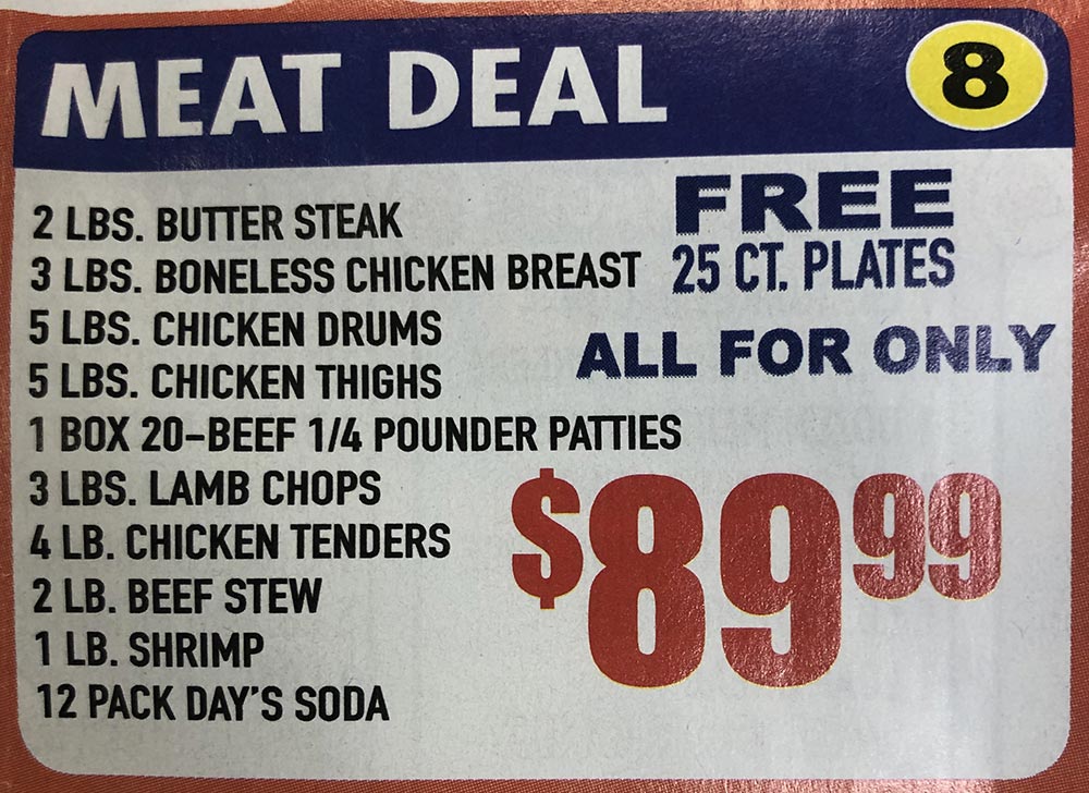 Meat Deal 8 Sunshine Supermarkets