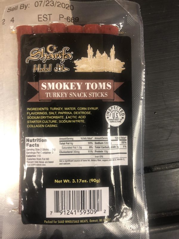 sharifa somkey toms snack sticks - Sunshine Supermarkets - Food Market - Halal turkey sticks 3.17 oz