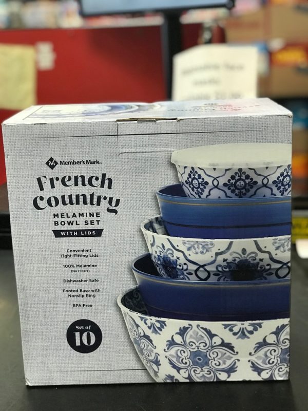  - Sunshine Supermarkets - Food Market - French country set of ten bowls with lid