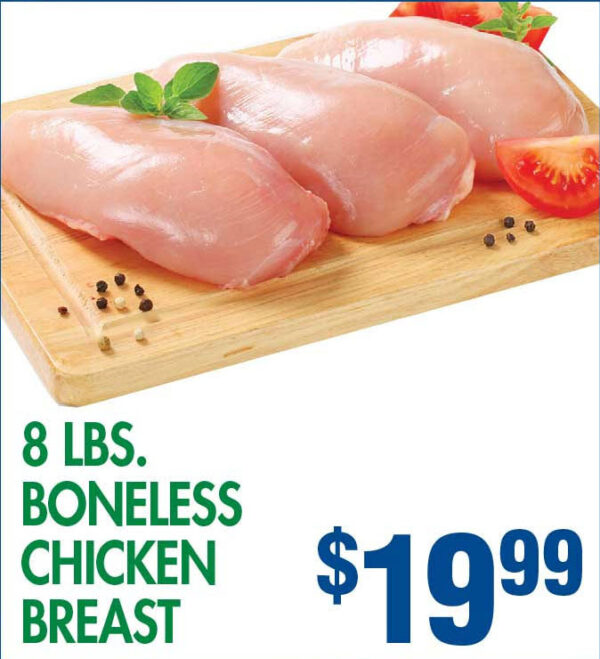  - Sunshine Supermarkets - Food Market - Boneless Chicken Breast 8 Lbs