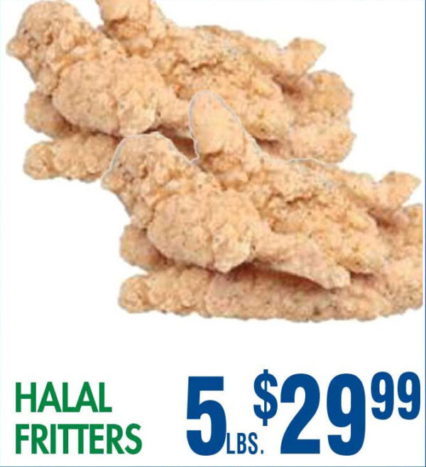  - Sunshine Supermarkets - Food Market - Halal Fritters 5 Lbs.
