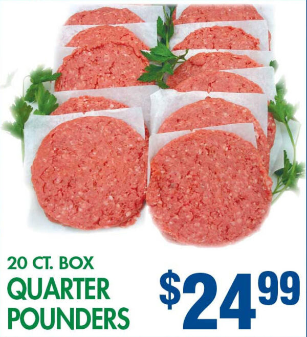  - Sunshine Supermarkets - Food Market - 20 Ct. Box Quarter Pounders